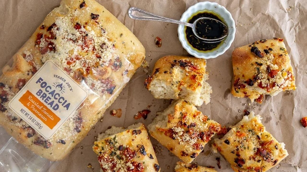 Trader Joe’s Sun-Dried Tomato Focaccia Turkey Sandwich